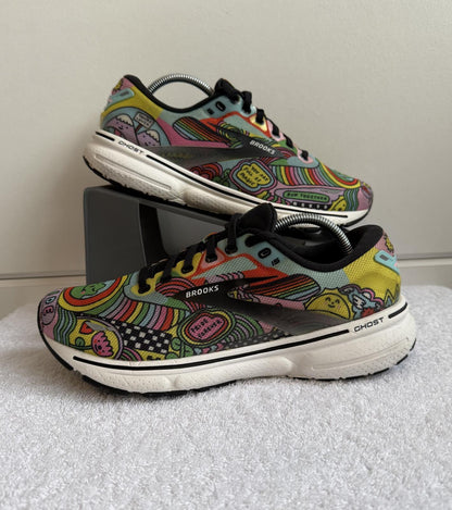 Brooks Ghost 15 x  Wednesday Holmes "Run Proud" edition size 7 (sku 18)