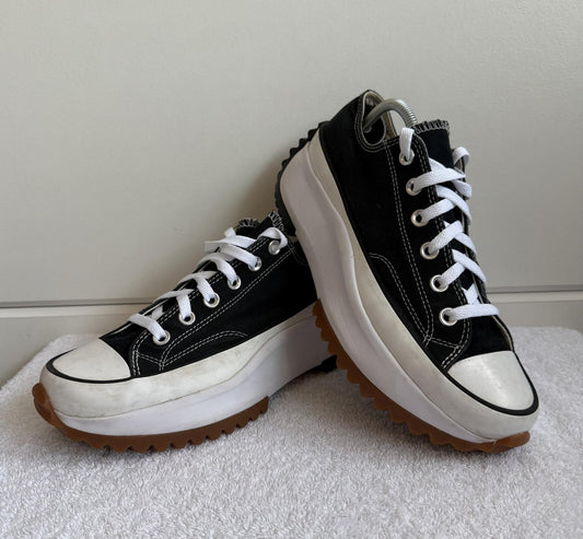 Converse Run Star Hike Low "Black" size 6.5 (sku 21)