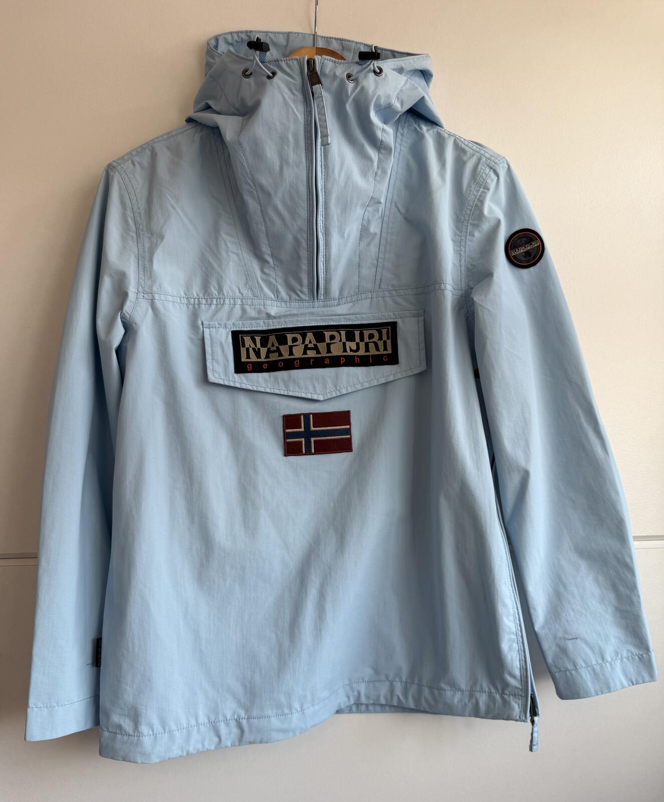 Napapijri Rainforest Anorak "sky blue" size s (sku E1)