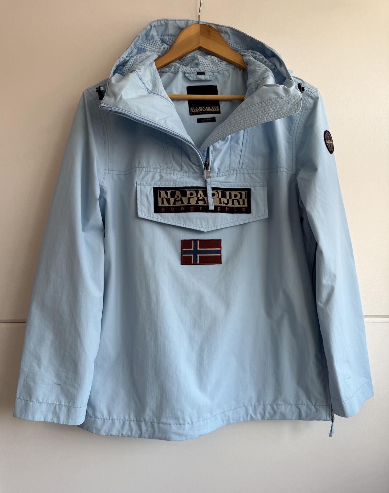 Napapijri Rainforest Anorak "sky blue" size s (sku E1)