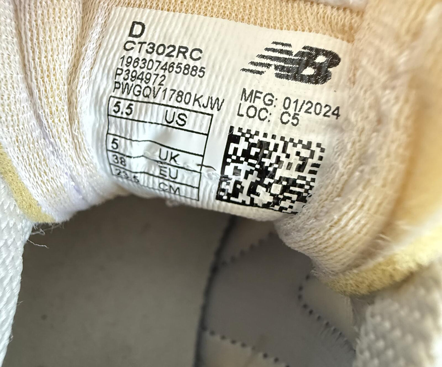 New Balance CT302 Moonbeam Natural Indigo size 5 (sku 24)