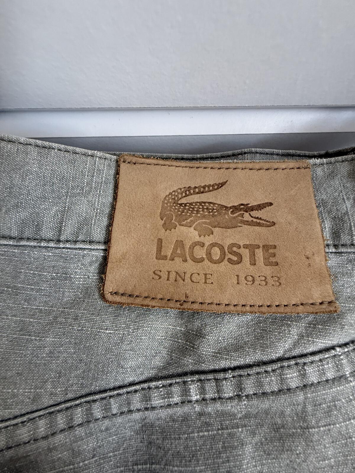 Lacoste men's denim jeans "sage green" 36W 34L (sku E5)