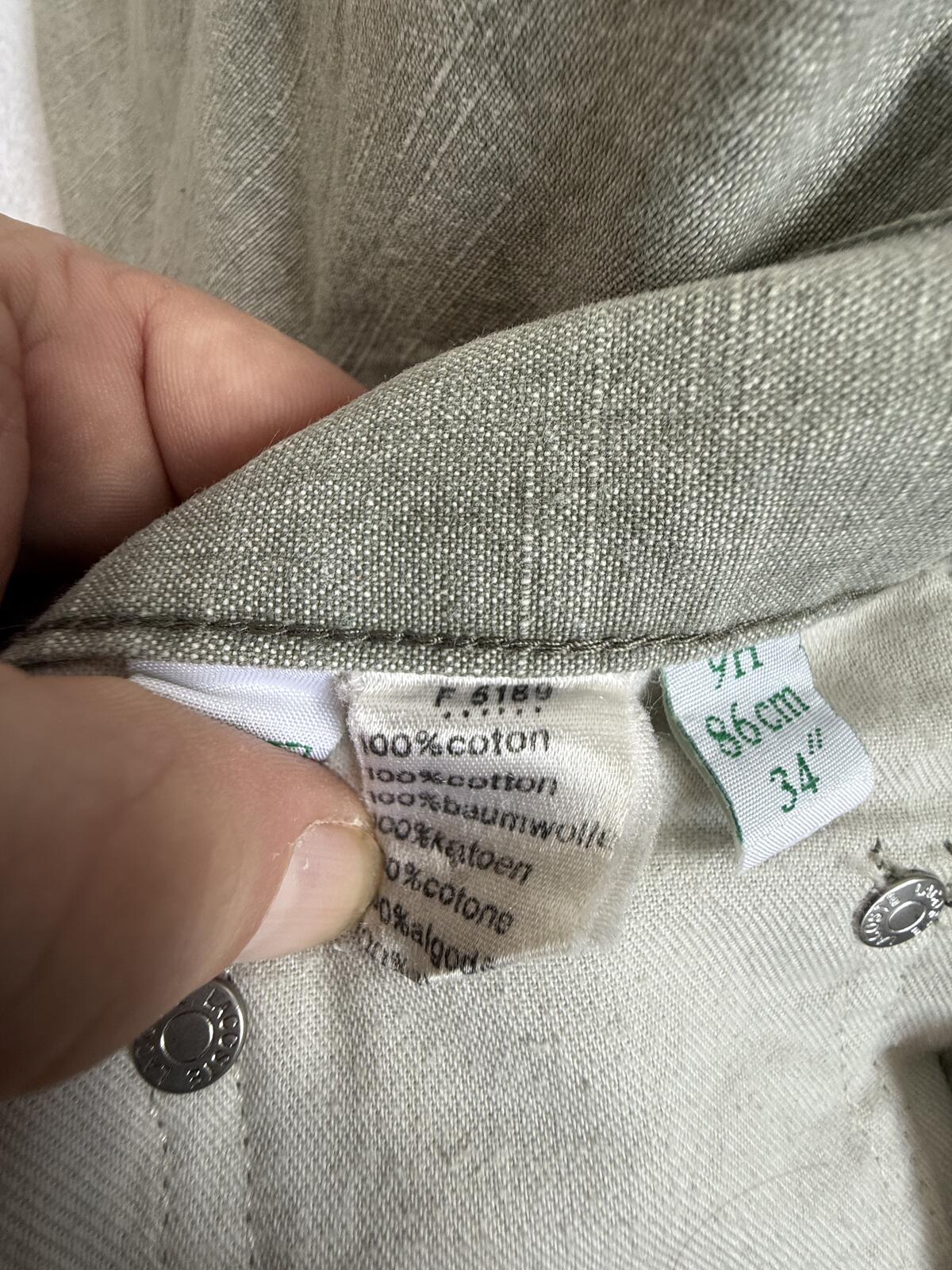 Lacoste men's denim jeans "sage green" 36W 34L (sku E5)