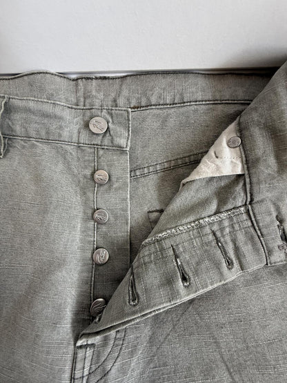 Lacoste men's denim jeans "sage green" 36W 34L (sku E5)