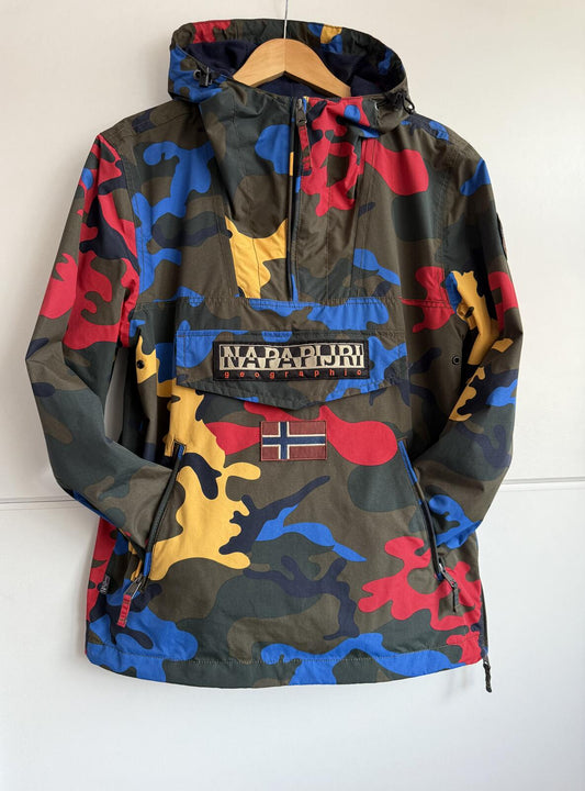 Napapijri Rainforest Cross Fantasy Camouflage Summer Jacket size S (sku E6)