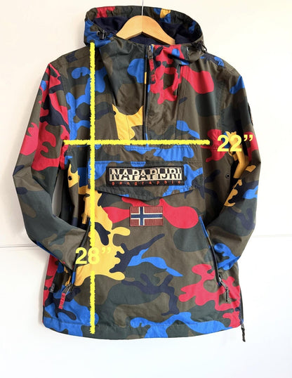 Napapijri Rainforest Cross Fantasy Camouflage Summer Jacket size S (sku E6)