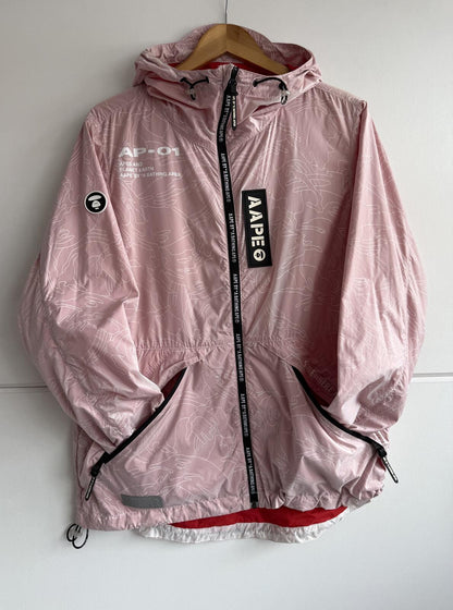 AAPE BY A BATHING APE® Light Pink Camo Anorak size L (sku G3)