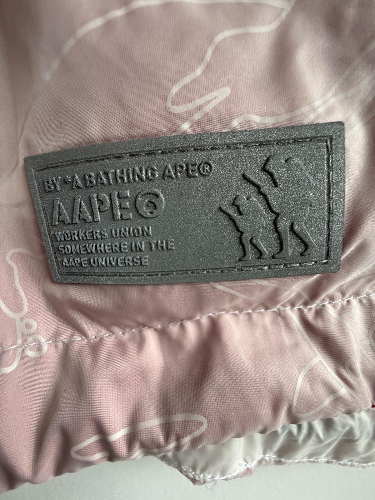 AAPE BY A BATHING APE® Light Pink Camo Anorak size L (sku G3)