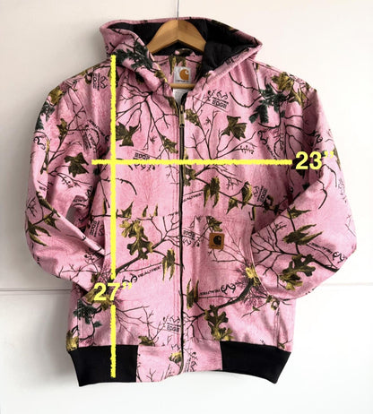 Carhartt x Realtree Pink Camouflage Reworked Active Jacket size M (sku G5)