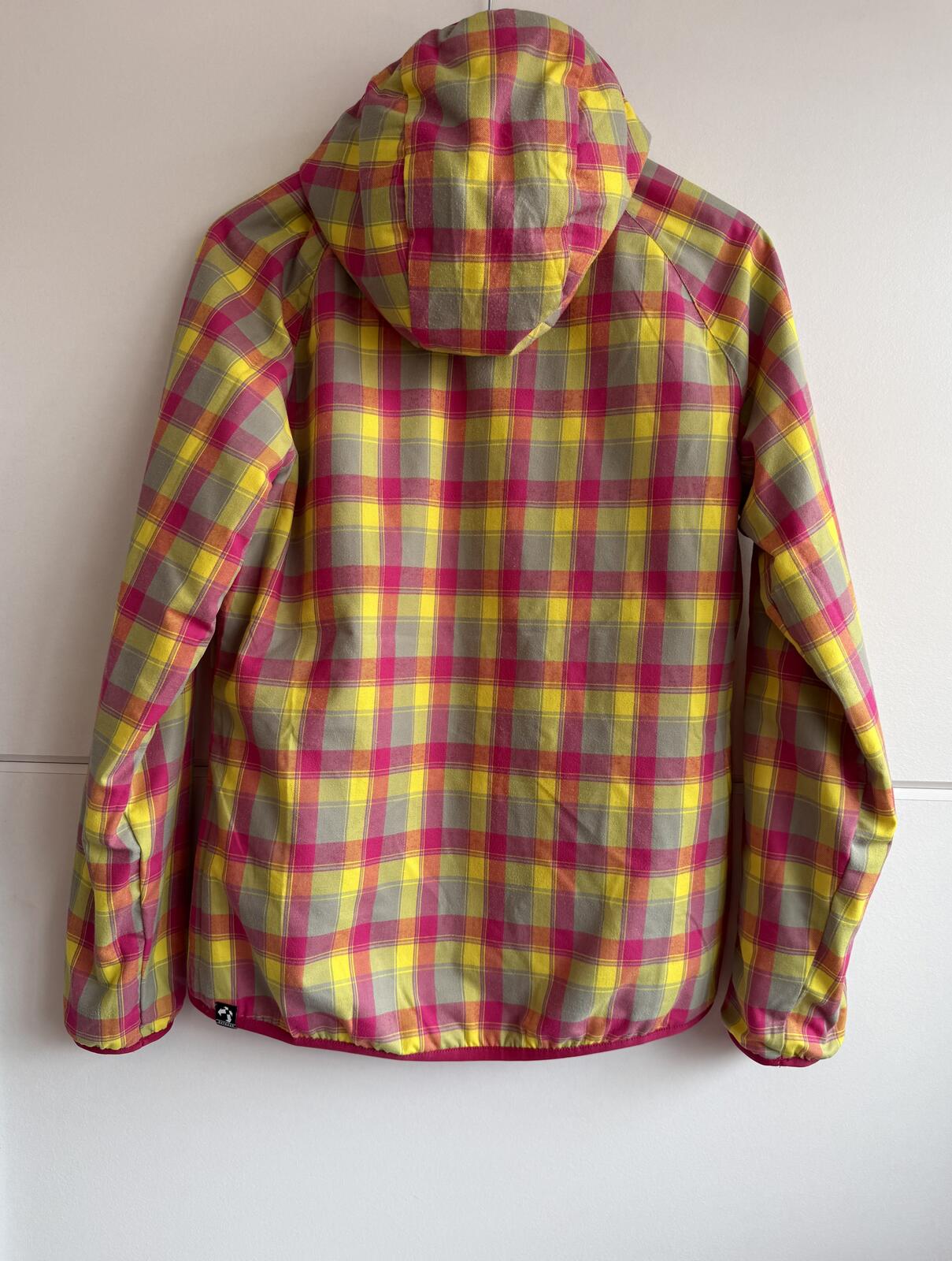 vintage Adidas Women's Reversible Plaid Windbreaker Jacket size 12 (sku )